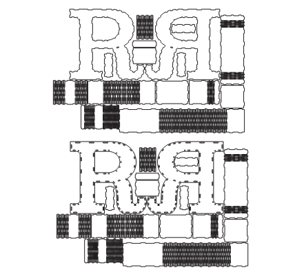 Wooden 3D Letter R CDR File | CNC Woodworking Design | 3D Alphabet Letter Cutting Template