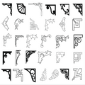 150 Corner Patterns CDR EPS Files Bundle | Decorative Corner Designs Bundle | CNC Woodworking & Laser Cutting Templates