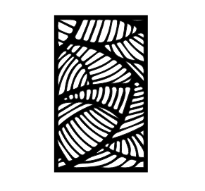 Leaves Fence DXF, SVG & AI | Metal Sheet CNC Laser Cut File | Decorative Privacy Panel Digital Download