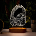 Headphone Hologram Laser Cut DXF AI EPS Files