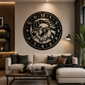 Americana Eagle Clock DXF, AI & SVG | CNC Laser Cut Digital File