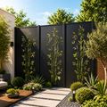 Bamboo Fence DXF, SVG & AI | Metal Sheet CNC Laser Cut File | Decorative Privacy Panel Digital Download