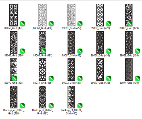 15 Decorative Wooden Lantern Panels – Arabe Gride Design CNC & Laser Cut Design | CDR Files