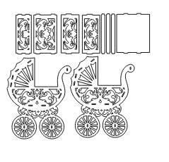 Wheelchair Flower Stand DXF, AI, CDR, EPS & SVG Files – Laser Cutting CNC Decorative Planter Design