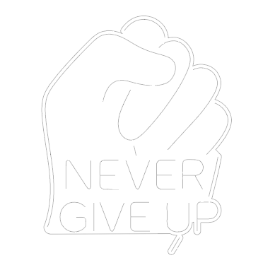 Never Give Up Neon Sign DXF, SVG & AI Files – Motivational LED CNC & Laser Cutting Design
