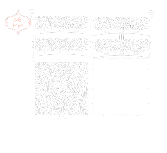 ALHAMBRA Pattern Laser Cut Decorative Wooden Jewelry Box – AI SVG DXF