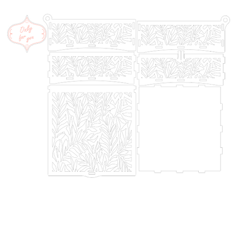 ALHAMBRA Pattern Laser Cut Decorative Wooden Jewelry Box – AI SVG DXF