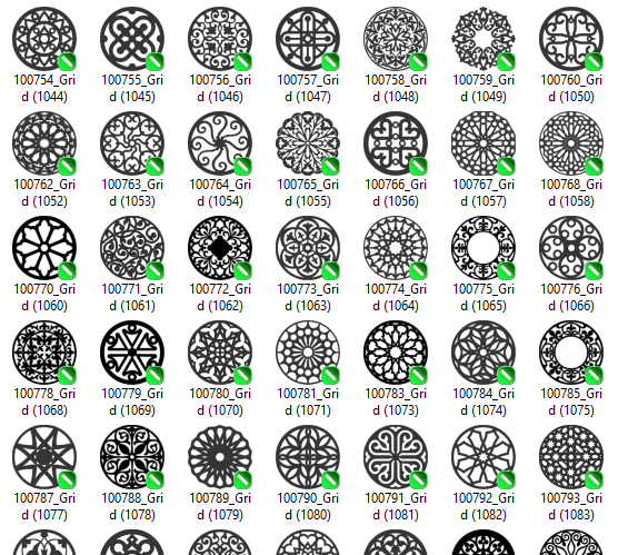 90 Circle Metal Panels CDR Bundle – CNC Ready Designs