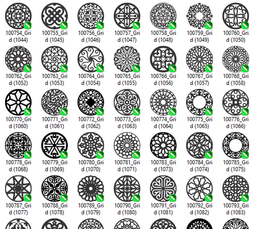90 Circle Metal Panels CDR Bundle – CNC Ready Designs