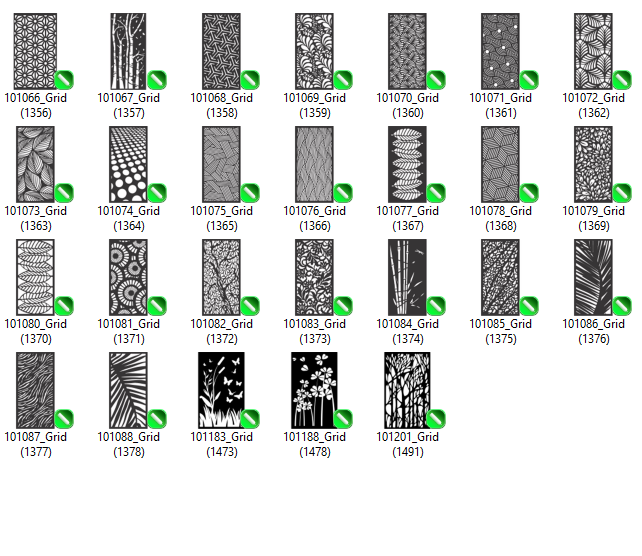 26 Sheet Metal Designs CDR Bundle – Decorative CNC Cutting Files for Gates, Fences, Screens & Metal Panels