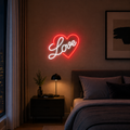 Love Heart Neon Sign DXF, AI, DWG & SVG Files – LED Light CNC & Laser Cutting Design