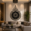 Elegant Arabic Calligraphy Clock DXF, AI & SVG | CNC Laser Cut Digital File