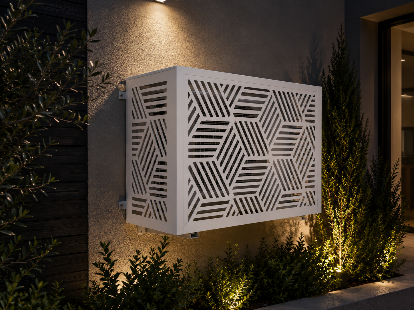 Kubik Modern Decorative AC Cover DXF & EPS | CNC Laser Cut Digital Files