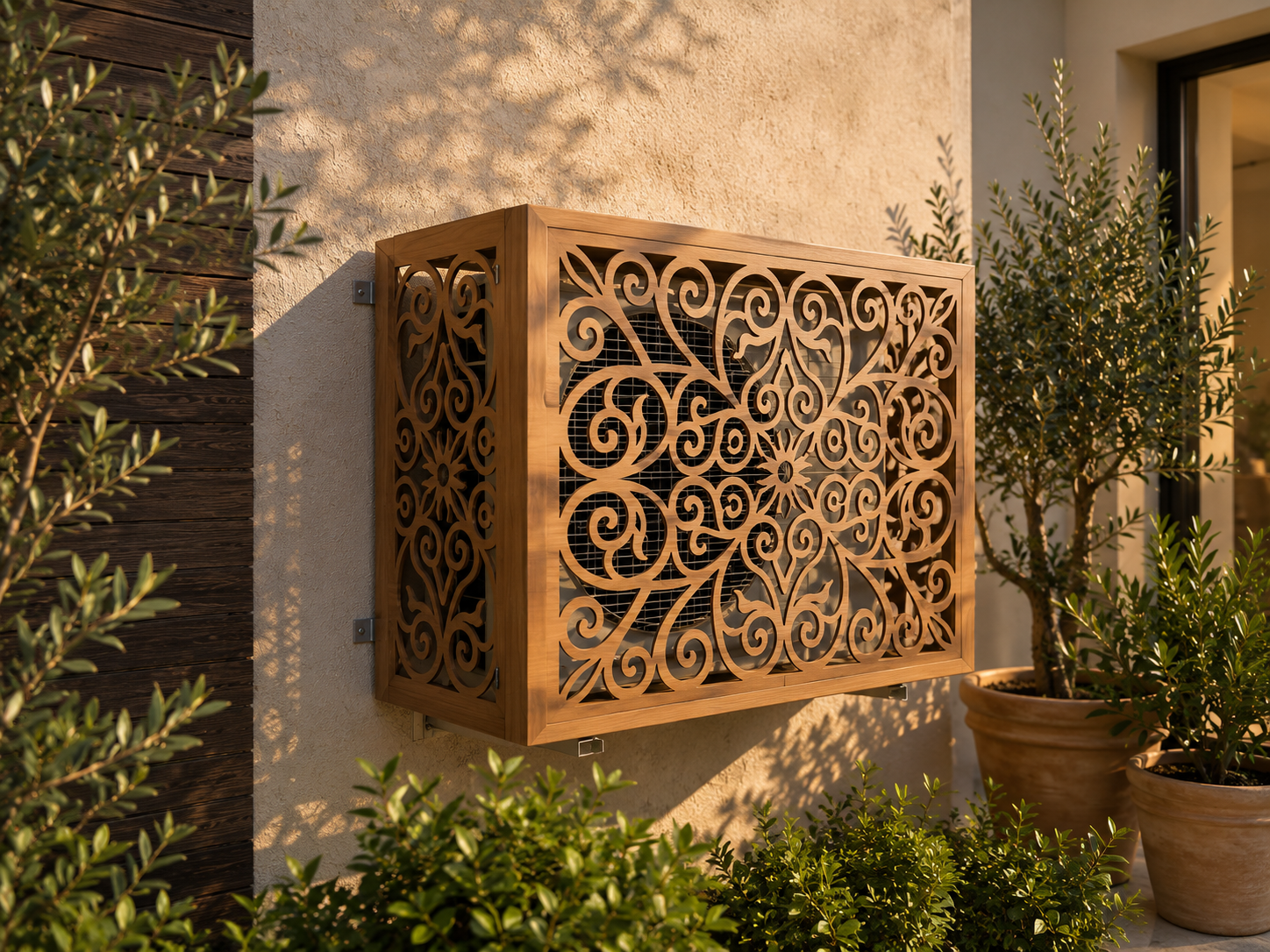 Arabesque Modern Decorative AC Cover DXF & EPS | CNC Laser Cut Digital Files