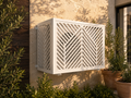 Chevron Modern Decorative AC Cover DXF & EPS | CNC Laser Cut Digital Files