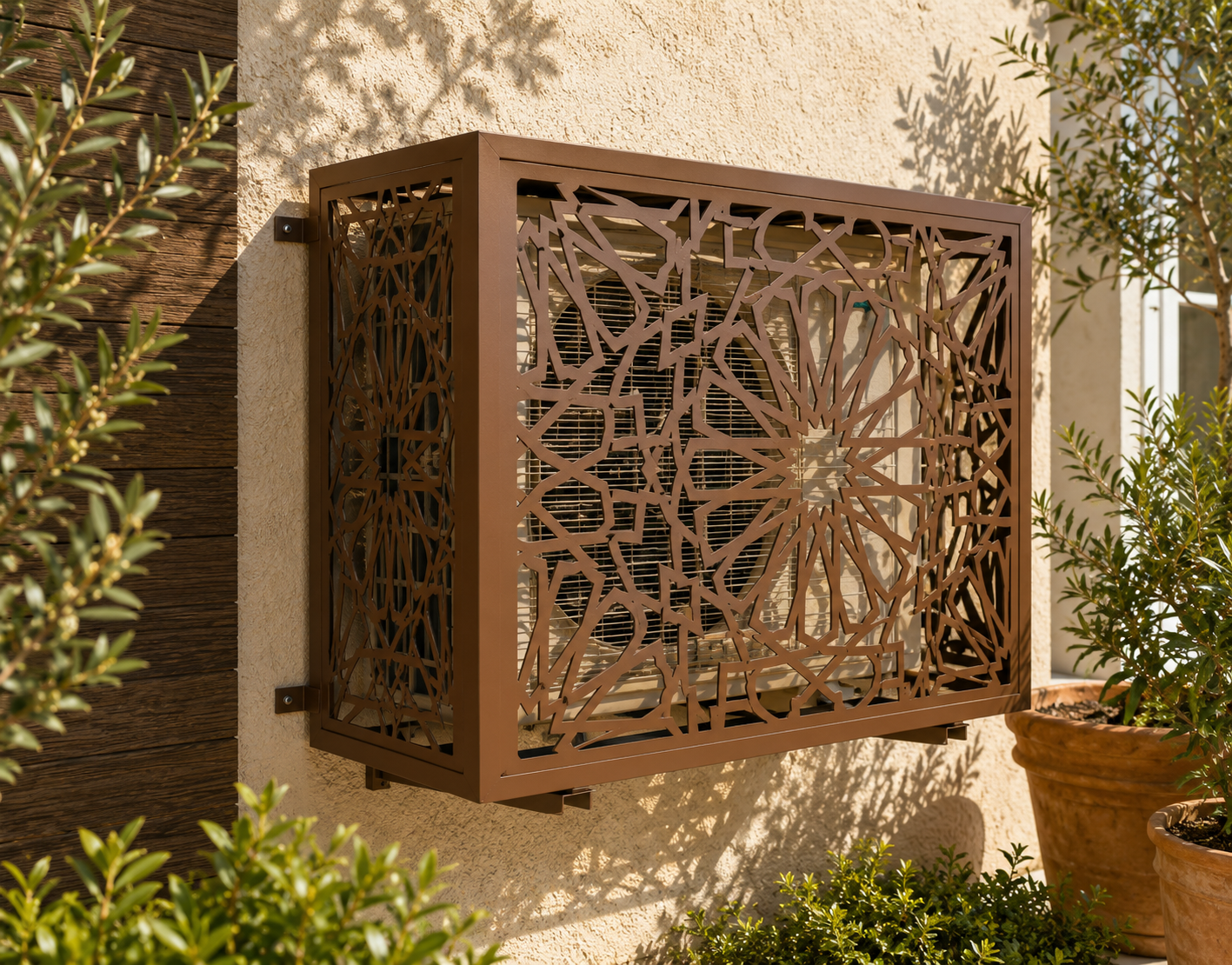 Andalouse Modern Decorative Air Conditional Cover DXF | CNC Laser Cut Digital Files