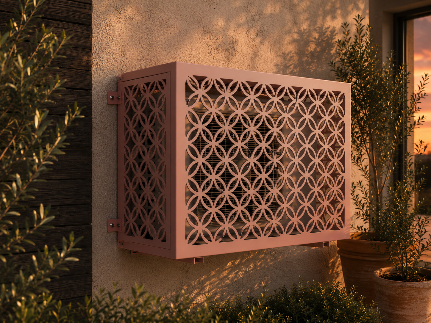 Interlacing Modern Decorative AC Cover DXF  | Plasma and Laser Cut Digital Files
