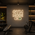 Gym Mode Neon Sign DXF, SVG & AI Files – LED Light CNC Cutting Design