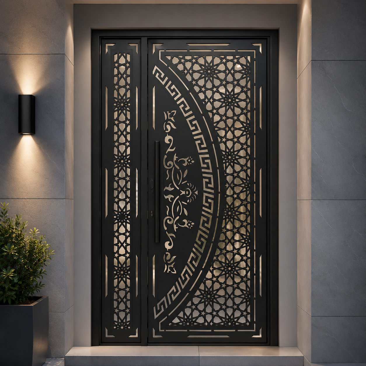 Decorative One Part Metal Door DXF, AI, SVG & EPS Files | Laser & Plasma Cutting Design
