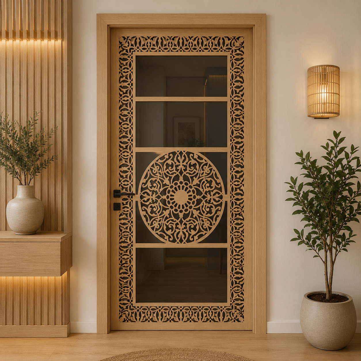 Decorative Wood Door CNC & Laser Cutting Files | DXF, AI, PSD & SVG Design