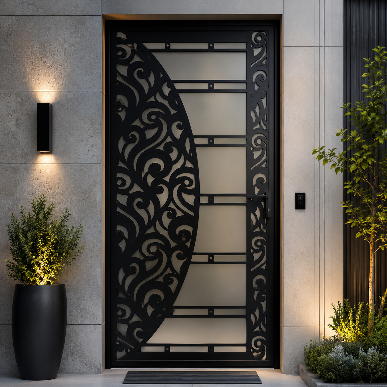 Decorative Metal Door D2, DXF, AI, SVG & EPS Files | CNC Laser & Plasma Cutting Design