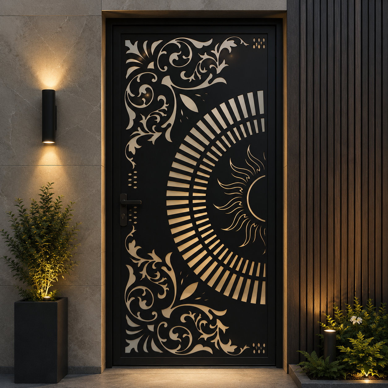 Metal Door DXF, AI, SVG & EPS Files | CNC Laser & Plasma ready Cutting Design