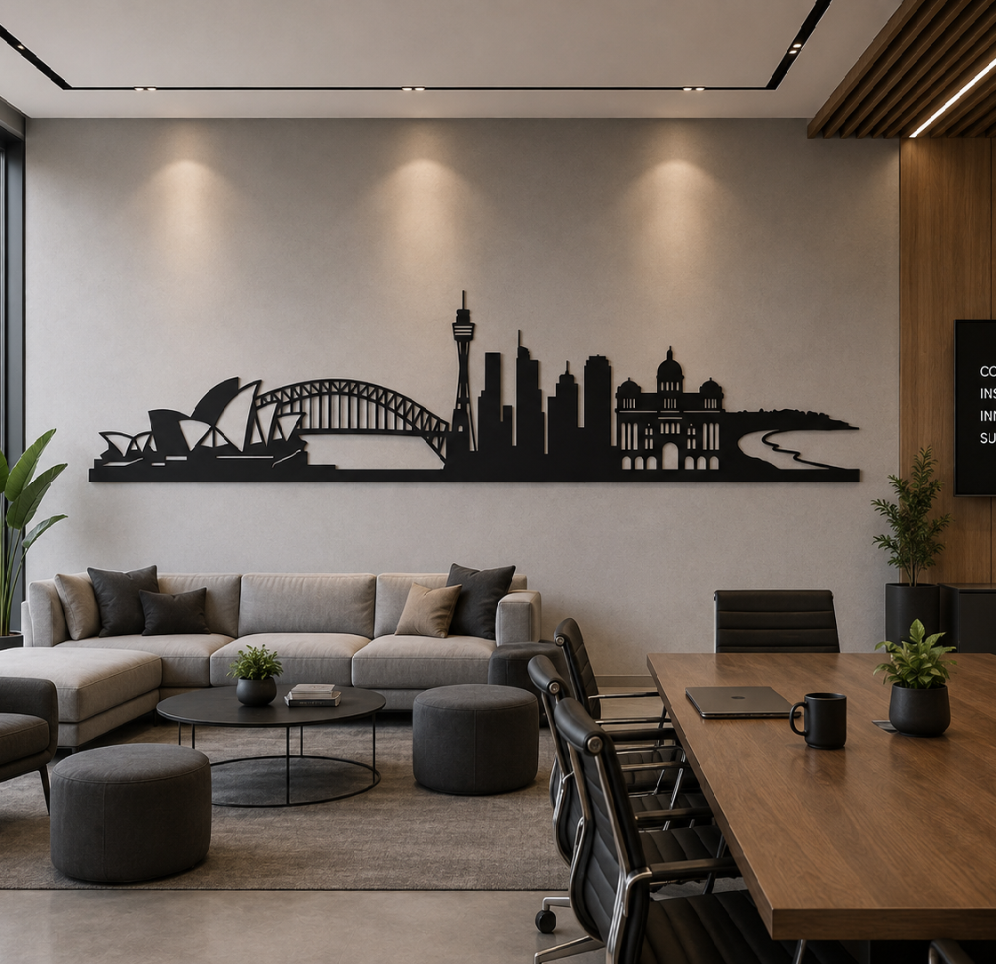 Sydney Skyline Wall Decor Cutting File DXF EPS | Australia City Decor | CNC Laser Cut Vector | Digital Download