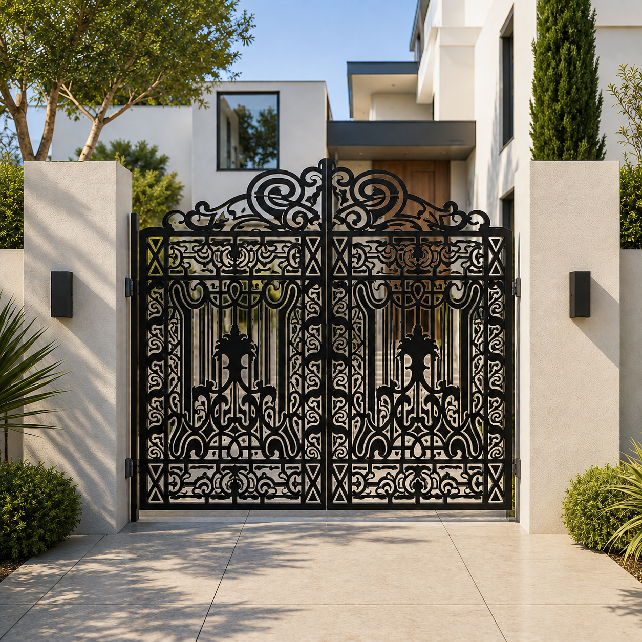 Metal Gate DXF, SVG & AI Files – Ornate Garden Gate CNC & Laser Cutting Design
