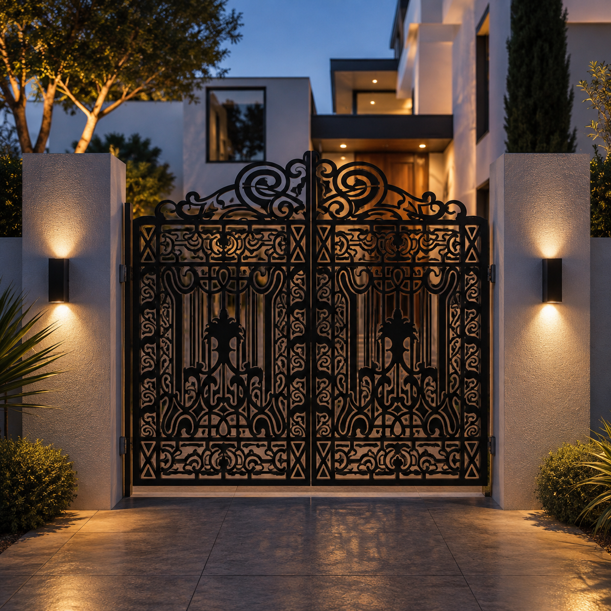 Metal Gate DXF, SVG & AI Files – Ornate Garden Gate CNC & Laser Cutting Design