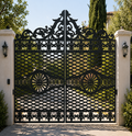 Ornate Metal Gate DXF, SVG & AI Files – Decorative Garden Gate CNC & Laser Cutting Design