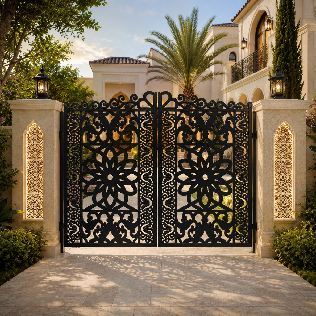 Metal Gate DXF, SVG & AI Files – Ornate Garden Gate CNC & Laser Cutting Design