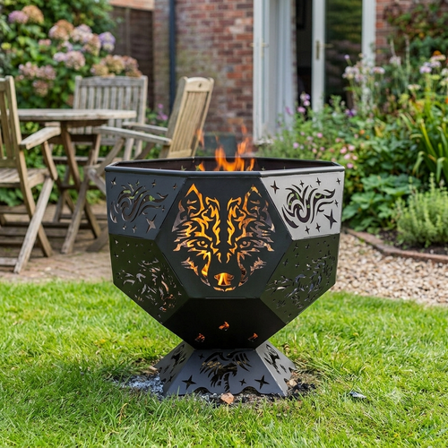7 Barbecue Fire Pit Cutting Files Bundle| Outdoor Fire Pit CNC Laser Cut File | Grill Pit Digital Design
