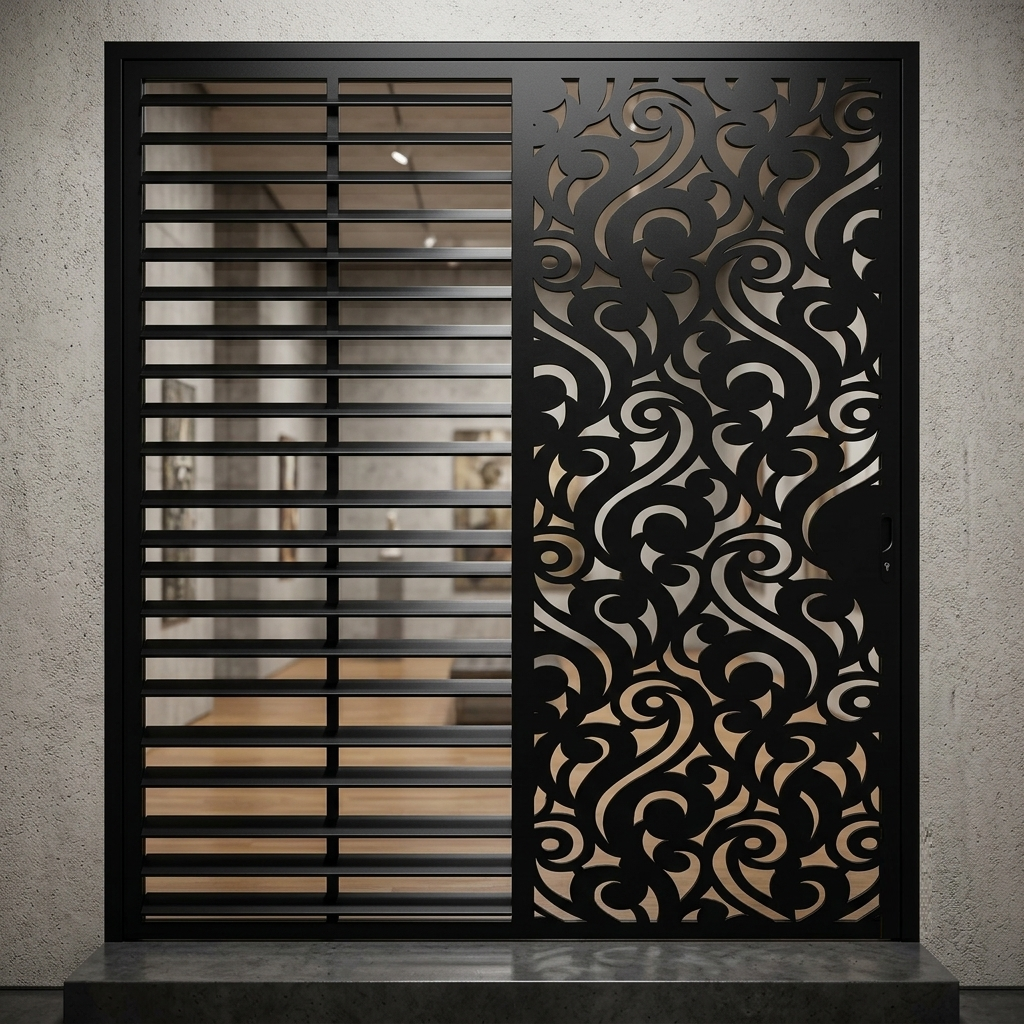 Decorative Metal Door DXF, AI, SVG & EPS Files | CNC Laser & Plasma Cutting Design