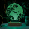Earth Globe Laser Cut DXF AI EPS Files