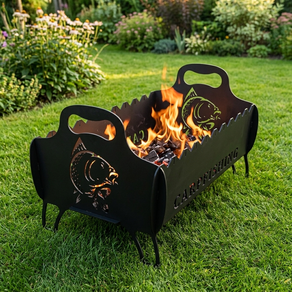 7 Barbecue Fire Pit Cutting Files Bundle| Outdoor Fire Pit CNC Laser Cut File | Grill Pit Digital Design