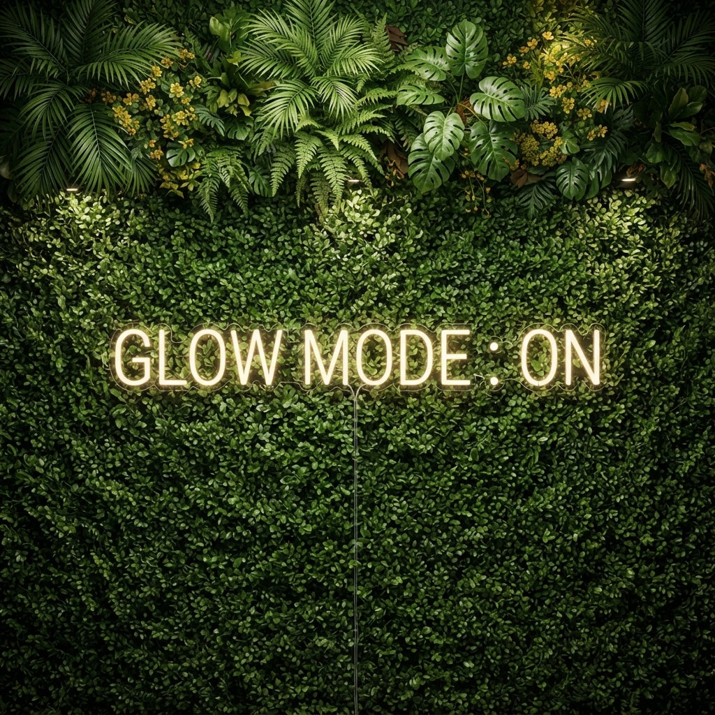 GLOW MODE Neon Sign DXF, SVG & AI Files – LED Light CNC & Laser Cutting Design