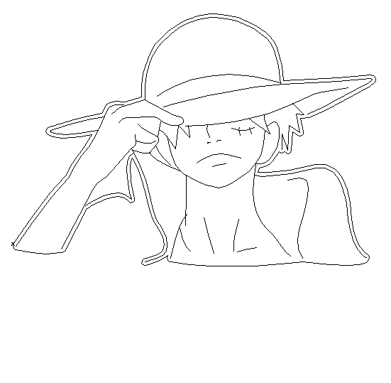 Monkey D. Luffy Neon Sign DXF, SVG & AI Files – Anime LED Light CNC & Laser Cutting Design
