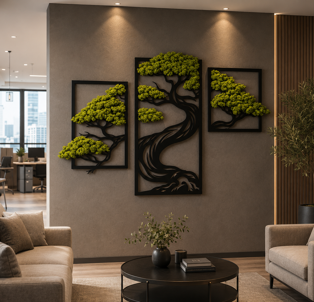 Moss Tree Wall Decor SVG | Wall Art | DXF AI Files for CNC, Laser & Plasma Cutting