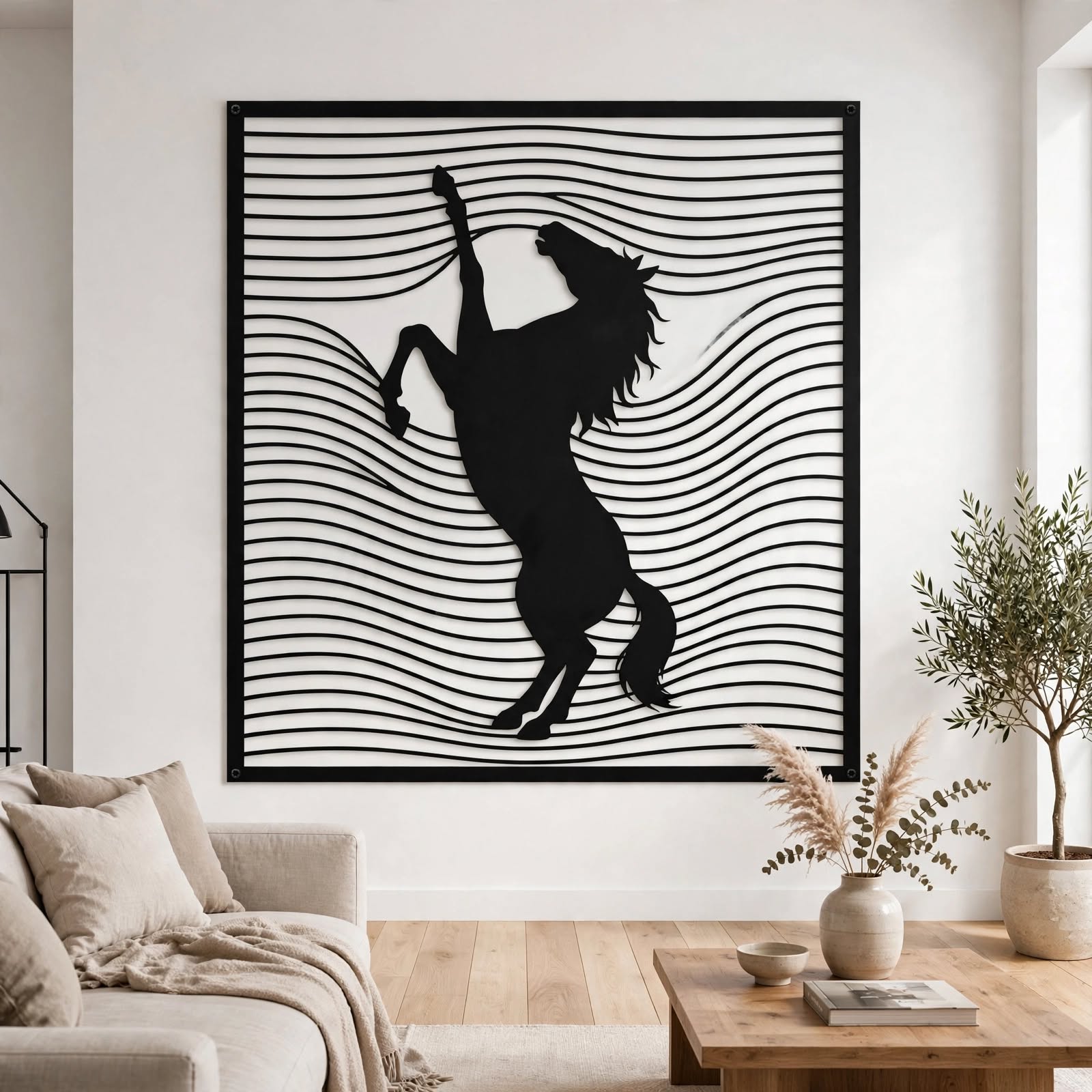 Rearing Horse Wall Decor DXF SVG AI – Horse Metal Wall Art Cutting File