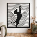 Jumping Dog Wall Art DXF SVG AI – Dynamic Dog Metal & Wooden Decor