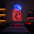 Motorcyclist Neon Sign DXF, SVG & AI Files – LED Light CNC Cutting Design