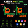 Manually Vectorize, Enhance, Edit, Redraw & Redesign Your Logo or Image