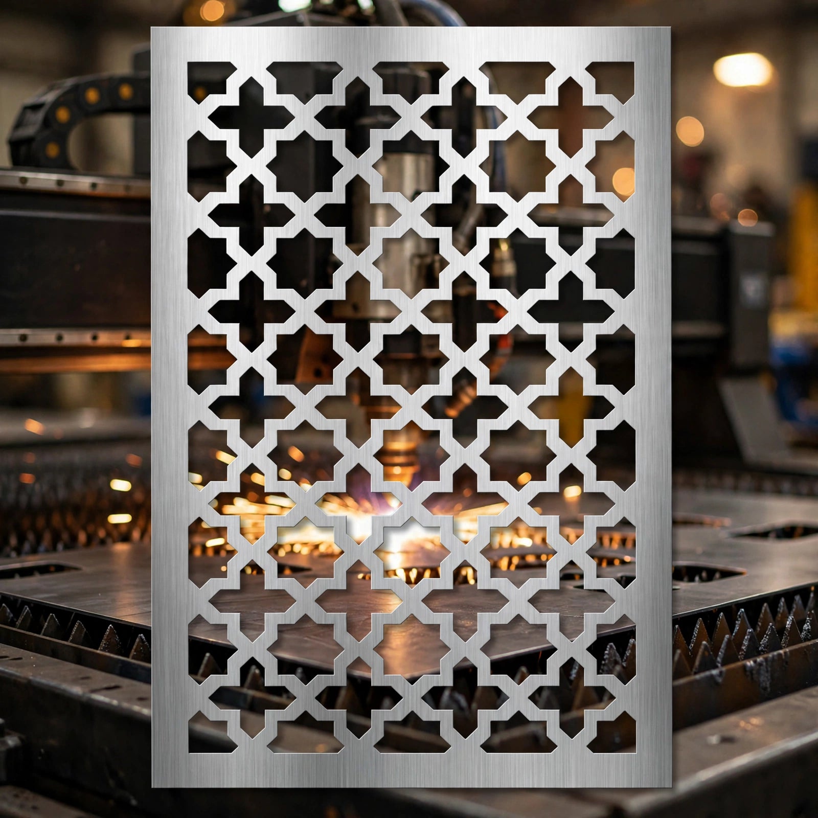 Metal Panel Pattern CDR File – Decorative Laser Cut & CNC Wall Panel Design