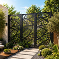 Leaves Fence DXF, SVG & AI | Metal Sheet CNC Laser Cut File | Decorative Privacy Panel Digital Download