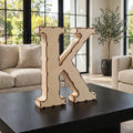 Wooden 3D Letter K CDR File | CNC Woodworking Design | 3D Alphabet Letter Cutting Template