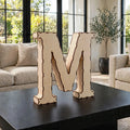 Wooden 3D Letter M CDR File | CNC Woodworking Design | 3D Alphabet Letter Cutting Template