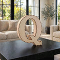 Wooden 3D Letter Q CDR File | CNC Woodworking Design | 3D Alphabet Letter Cutting Template