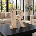Wooden 3D Letter R CDR File | CNC Woodworking Design | 3D Alphabet Letter Cutting Template