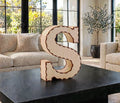 Wooden 3D Letter S CDR File | CNC Woodworking Design | 3D Alphabet Letter Cutting Template