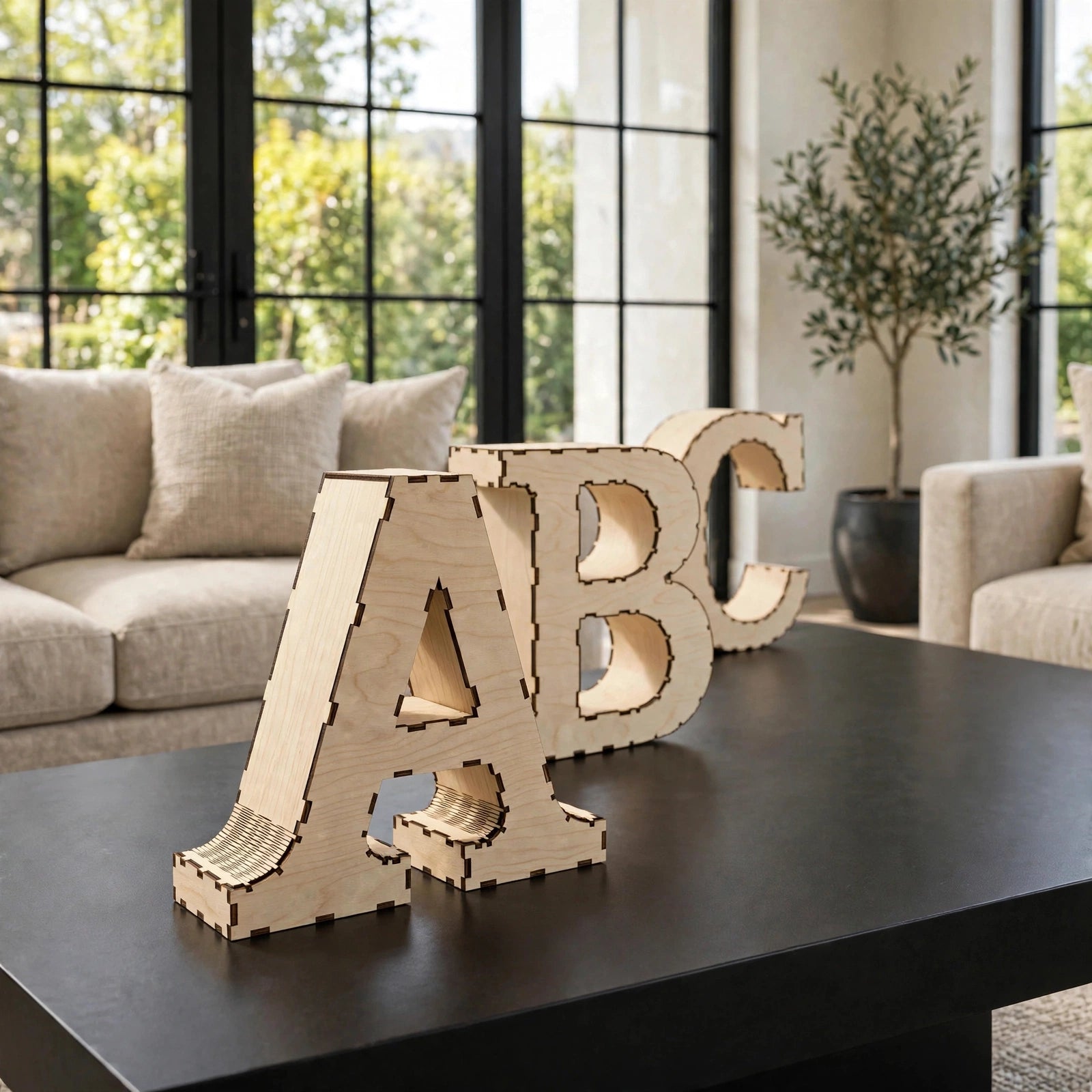A-Z Alphabet 3D Wooden Letters CDR Bundle | CNC Woodworking Files | 3D Alphabet Letter Cutting Templates